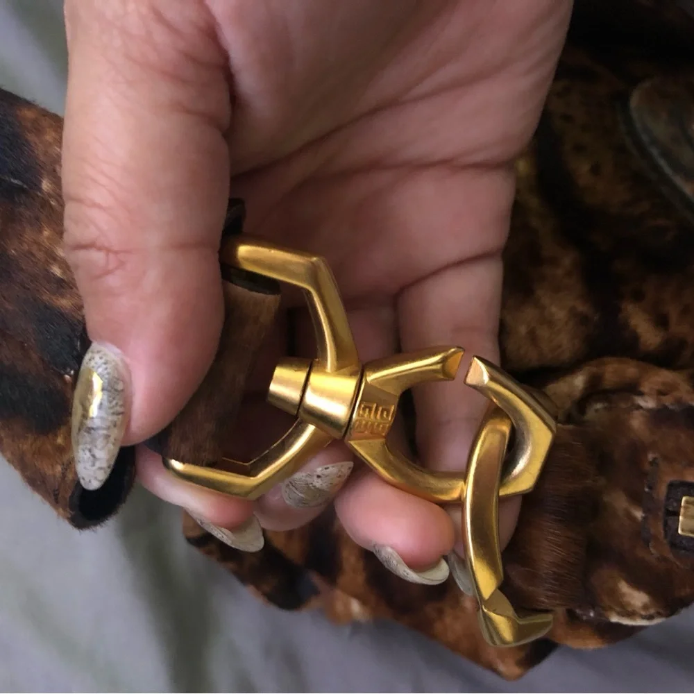 Rare Givenchy Nightingale Medium Leopard Print Calf Hair Ponyhair Handbag - Picture 14 of 15